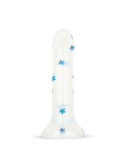 Dildo Collection Blossom Bliss Dildo – Blue Glitter Design 19 cm
