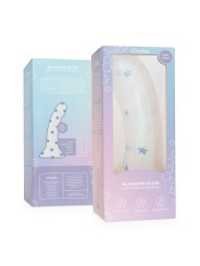 Dildo Collection Blossom Bliss Dildo – Blue Glitter Design 19 cm