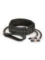 Easytoys Fetish - Leather Collar With Nipple Chains