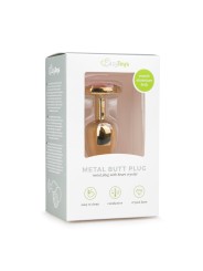 Metalen buttplug met roze hartje