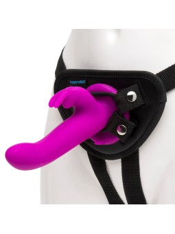 Happy Rabbit – Vibrerende Strap-On Set – Magenta