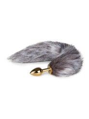 Easytoys Fetish - Vossenstaart buttplug S - Goud/Bruin