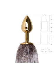 Easytoys Fetish - Vossenstaart buttplug S - Goud/Bruin