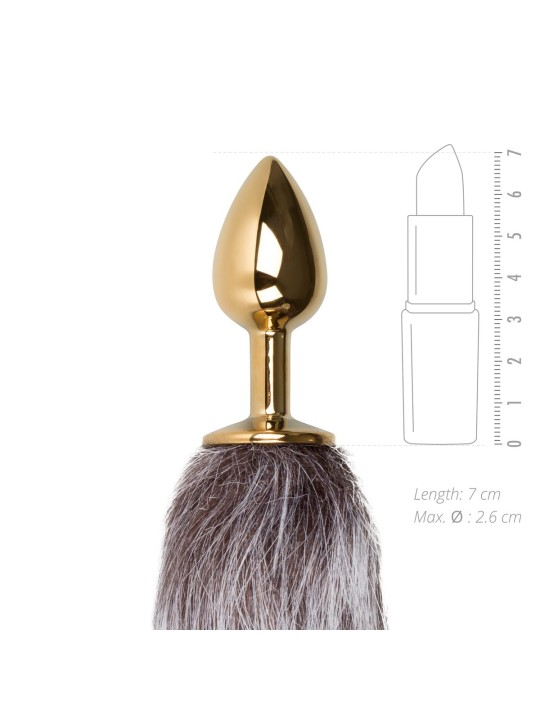 Easytoys Fetish - Vossenstaart buttplug S - Goud/Bruin