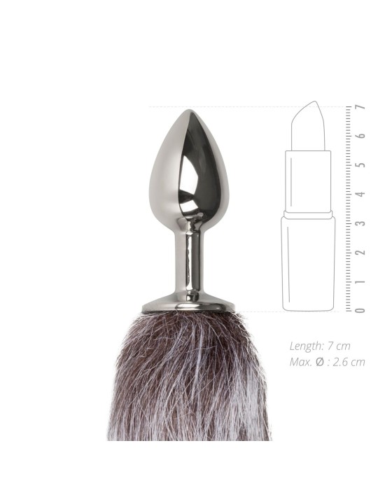 Easytoys Fetish - Fox Tail Plug - SIlver