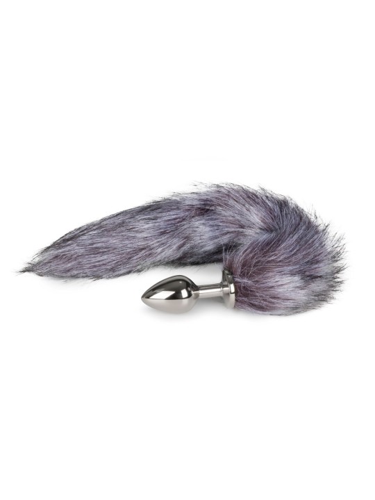 Easytoys Fetish - Vossenstaart buttplug M - Zilver