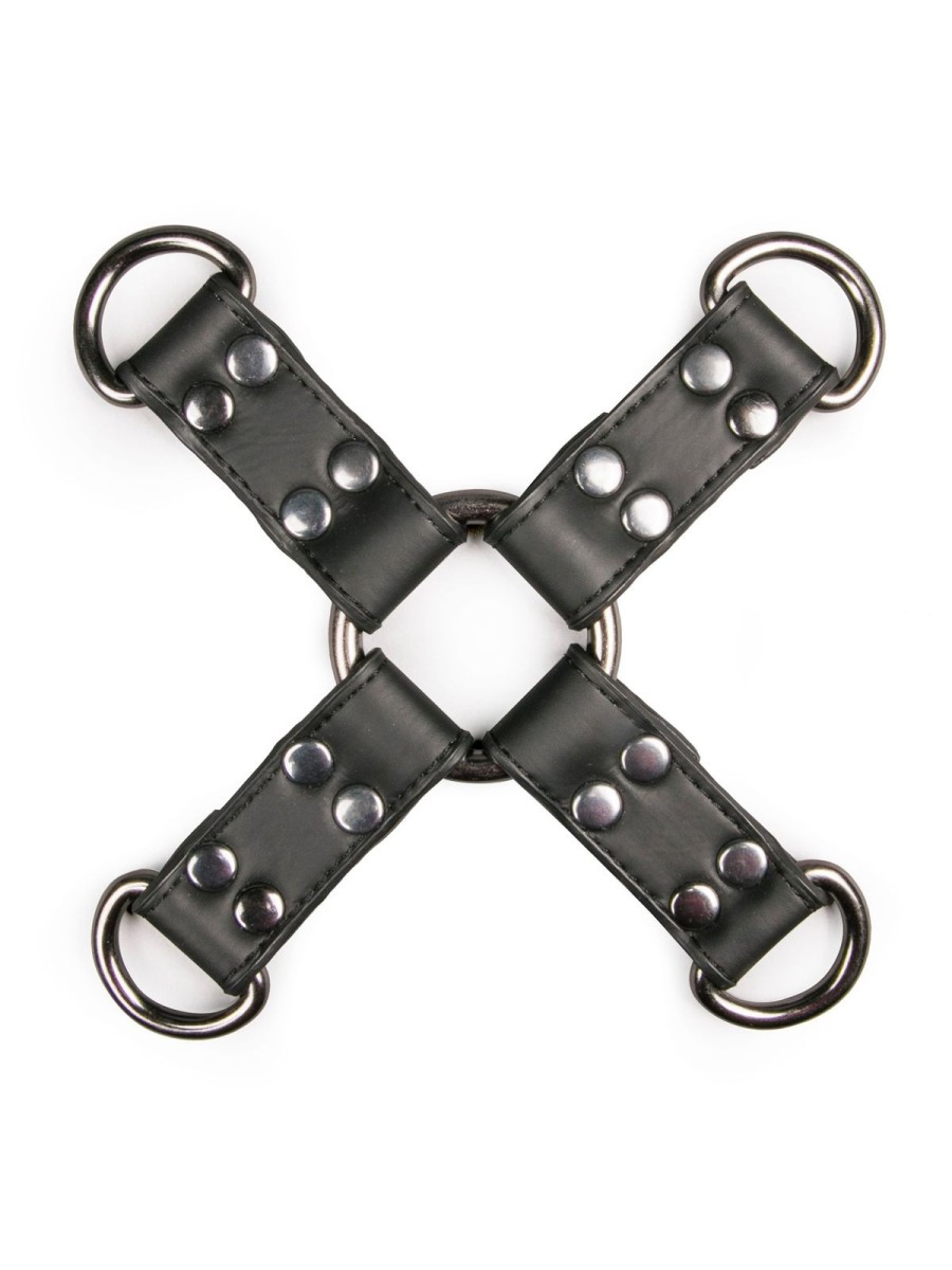Easytoys Fetish - Black Leather Hogtie