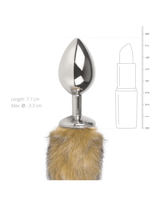 Easytoys Fetish - Vossenstaart buttplug M - Gestreept