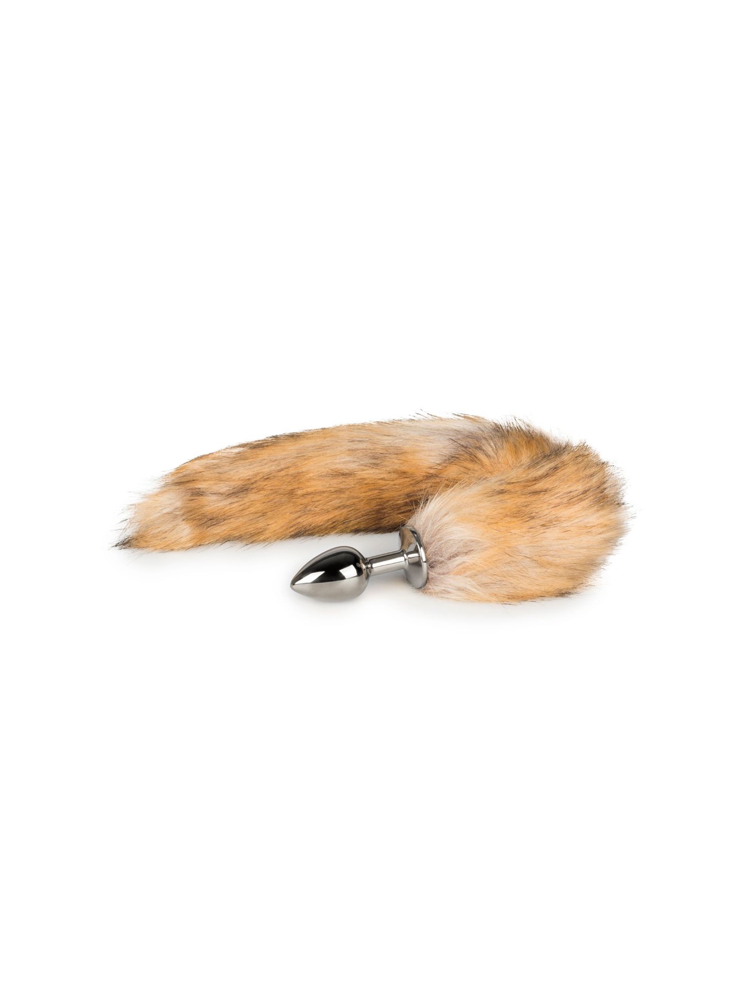 Easytoys Fetish - Buttplug Zilver – Beige Vossenstaart