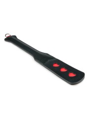 Lange leren paddle met hartje