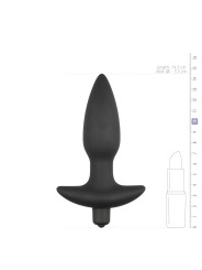 Black Silicone Perineum Tickler - 14,5 cm