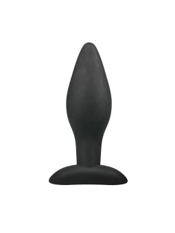 Medium Black Silicone Buttplug