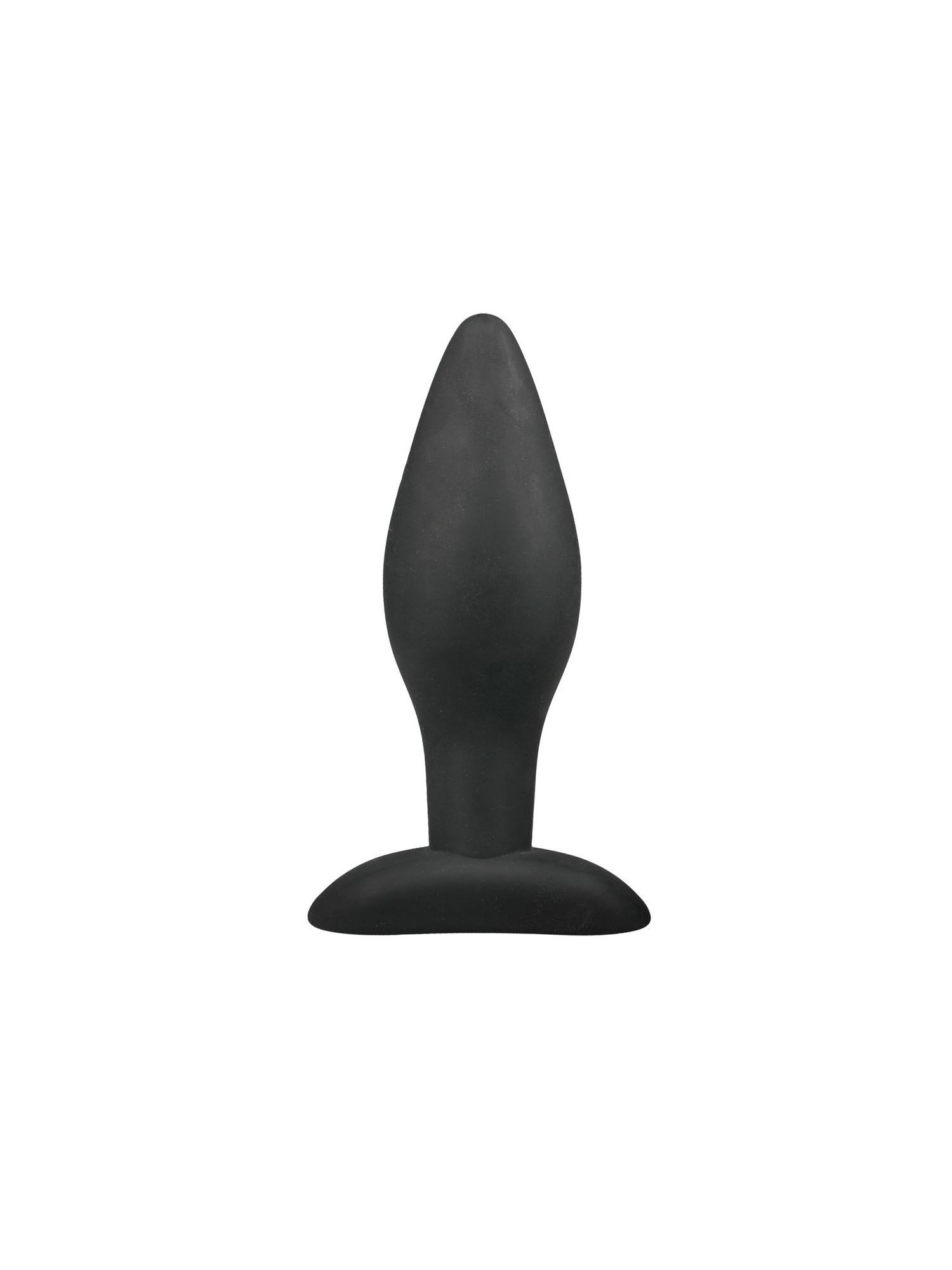 Medium Zwarte Siliconen Buttplug