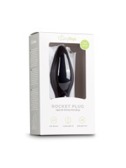 Medium Zwarte Siliconen Buttplug