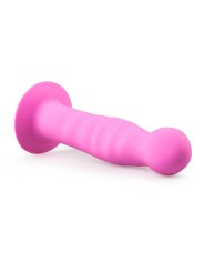 Pink Silicone Suction Cup Dildo - 14 cm