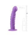 Purple Silicone Suction Cup Dildo - 14 cm