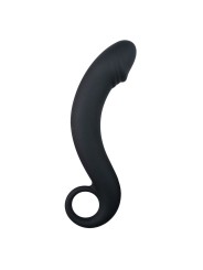 Silicone Black Prostate Dildo - 17,5 cm
