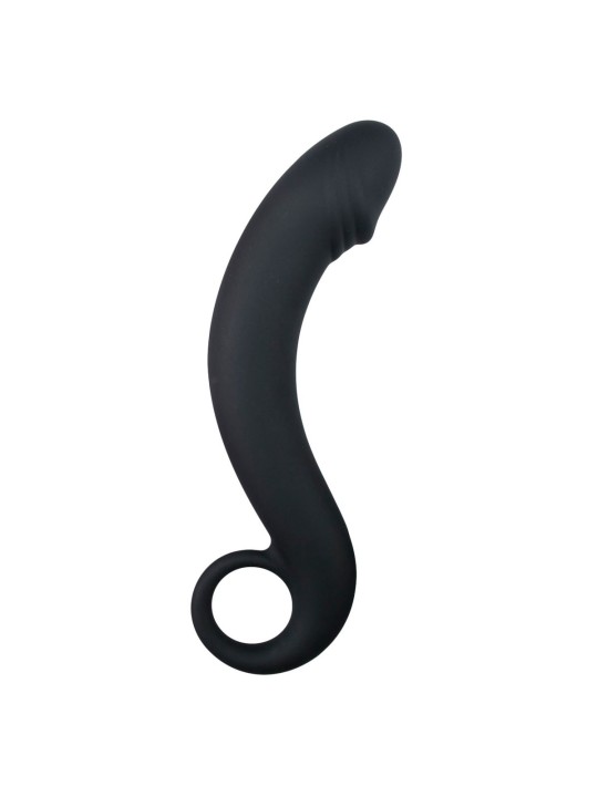 Silicone Black Prostate Dildo - 17,5 cm