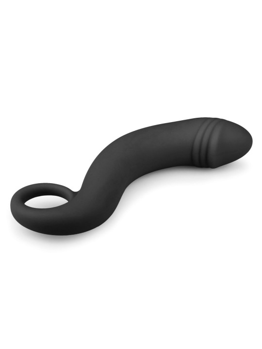 Silicone Black Prostate Dildo - 17,5 cm