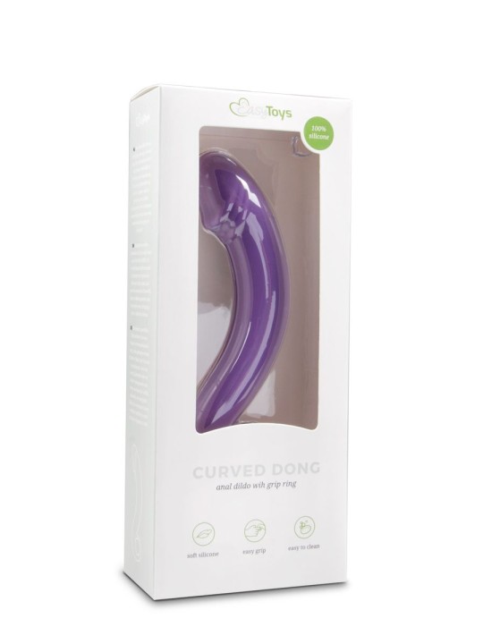 Siliconen prostaat dildo - paars
