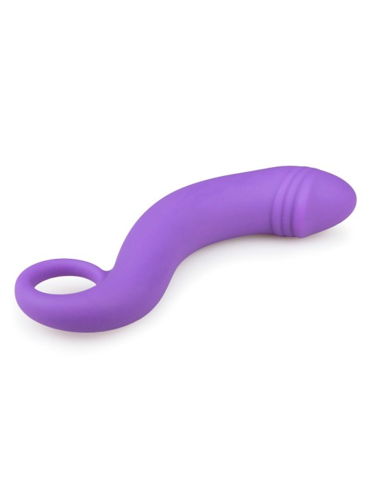 Siliconen prostaat dildo - paars