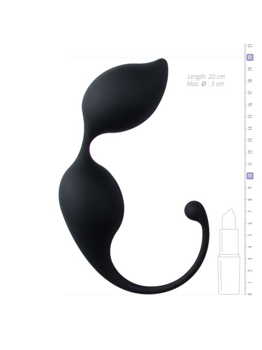 Ronde kegel balletjes - zwart