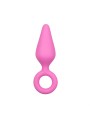 Pink Buttplugs With Pull Ring - Set
