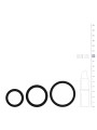 Cockring set - drie maten - zwart