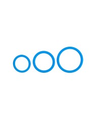 Cockring set - drie maten - blauw
