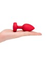 B-Vibe - Vibrerende Hartvormige Butt Plug M/L Rood