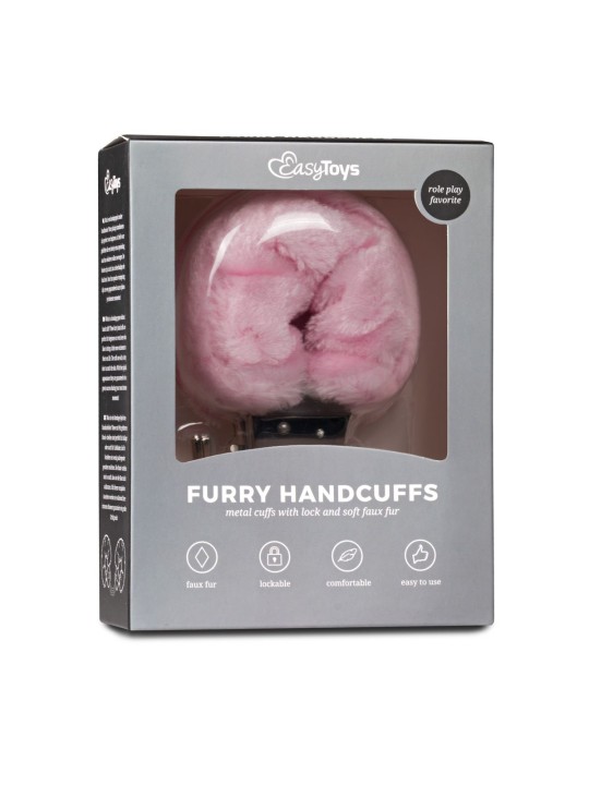 Easytoys Fetish - Bonten handboeien - roze