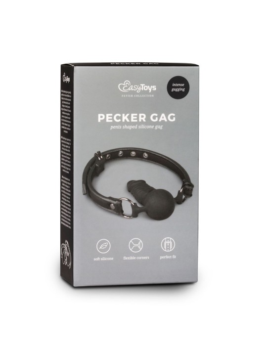 Easytoys Fetish - Ball gag met siliconen bal