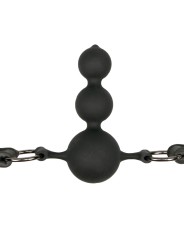 Easytoys Fetish - Balknevel met siliconen kralen - Zwart