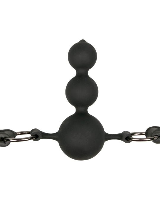 Easytoys Fetish - Balknevel met siliconen kralen - Zwart