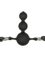 Easytoys Fetish - Balknevel met siliconen kralen - Zwart