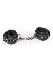 Easytoys Fetish - Faux Leather Handcuffs - Black