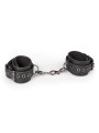 Easytoys Fetish - Faux Leather Handcuffs - Black