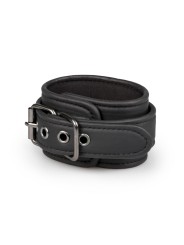 Easytoys Fetish - Faux Leather Handcuffs - Black
