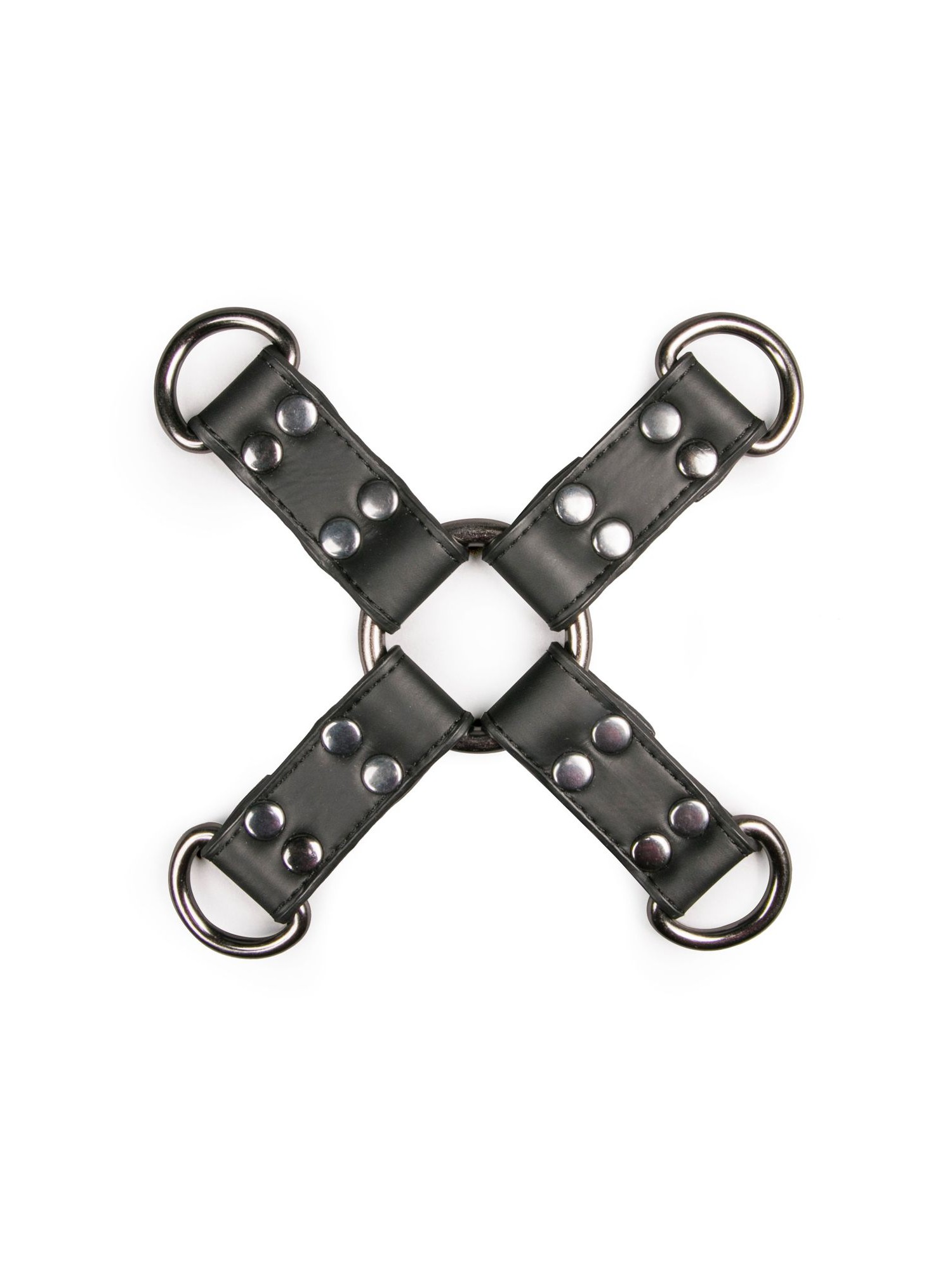 Easytoys Fetish - Zwarte Kunstleren Hogtie