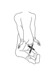Easytoys Fetish - Zwarte Kunstleren Hogtie