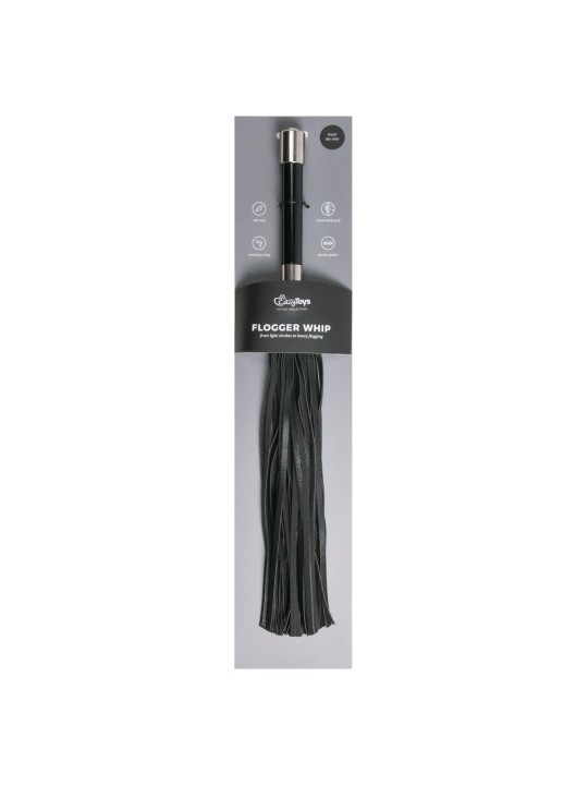 Easytoys Fetish - Lange flogger met metalen handvat