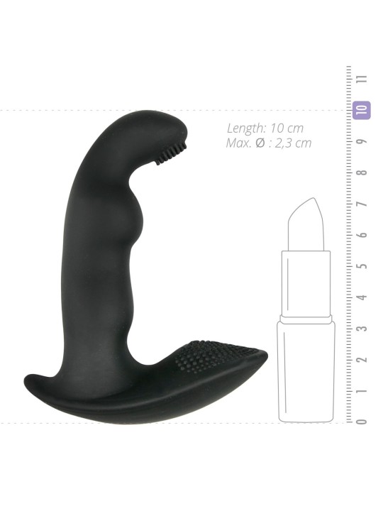 Dynamic Duke Geribbelde Prostaat Vibrator - Zwart