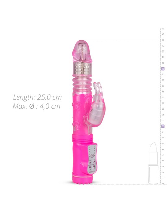 EasyToys Stotende Rabbit Vibrator - Roze