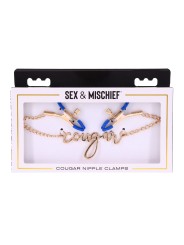 Sportsheets - Cougar Nipple Clamps - Gold