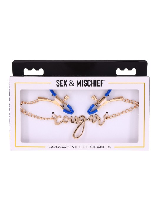 Sportsheets - Cougar Nipple Clamps - Gold