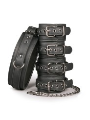 Easytoys Fetish - Bondage Set - Collar Hand and Ankle Cuffs