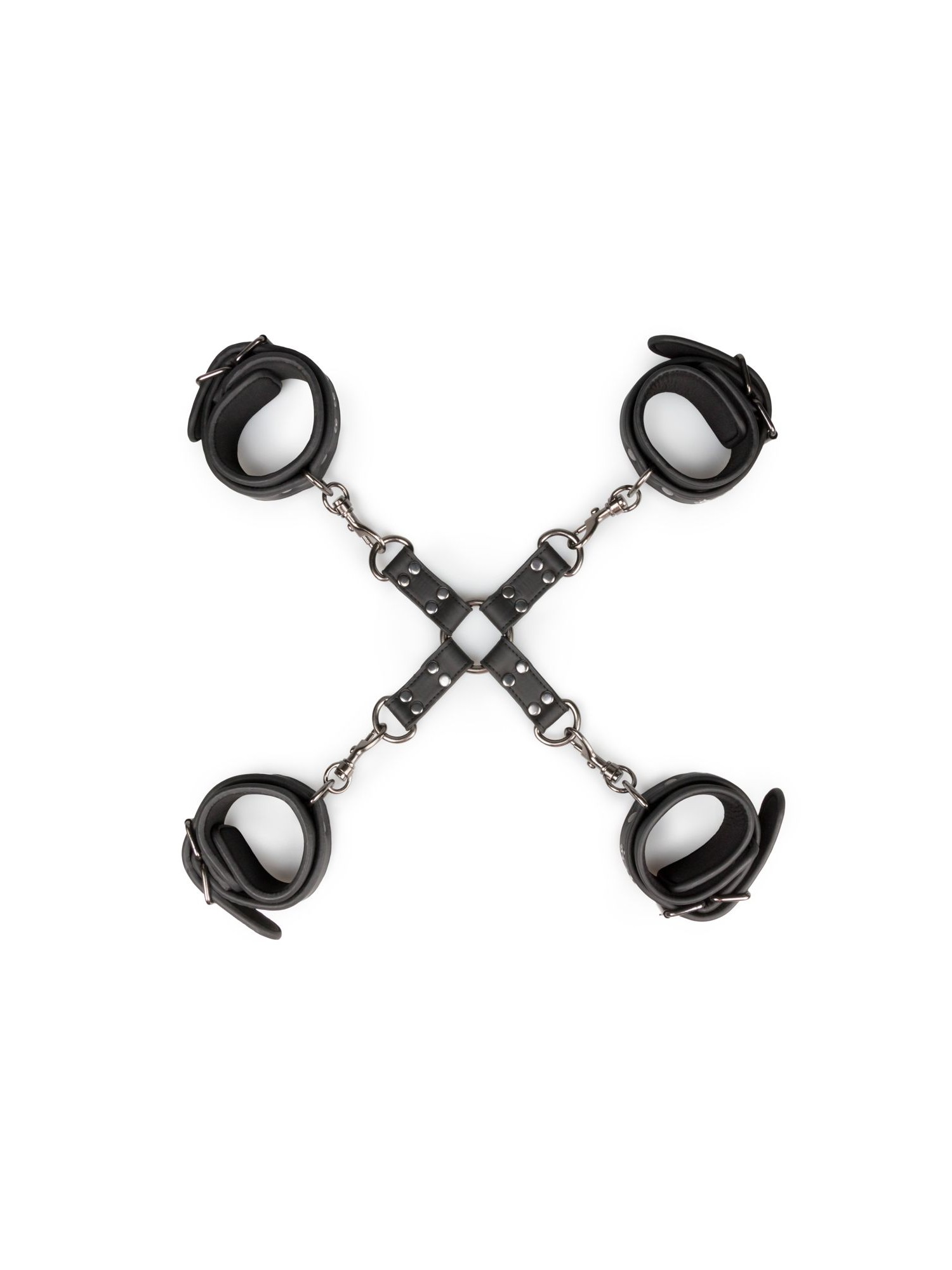 Easytoys Fetish - Hogtie With Hand and Anklecuffs - Black