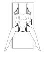 Easytoys Fetish - Leg & Bum Support Over The Door Swing