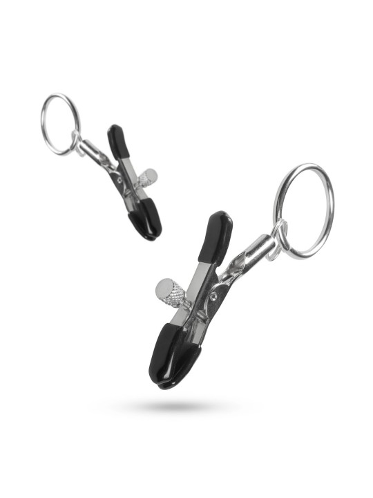 Easytoys Fetish - Metalen Tepelklemmen Met Ring