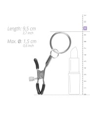 Easytoys Fetish - Metalen Tepelklemmen Met Ring